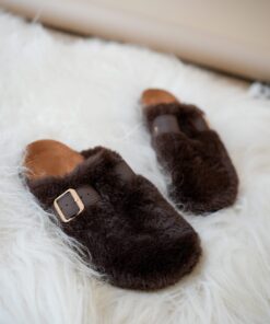 Sammi Fluffy Shoes Brown