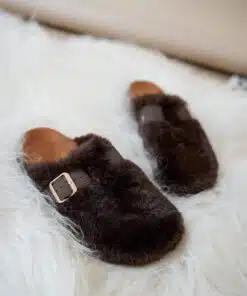 Sammi Fluffy Shoes Brown