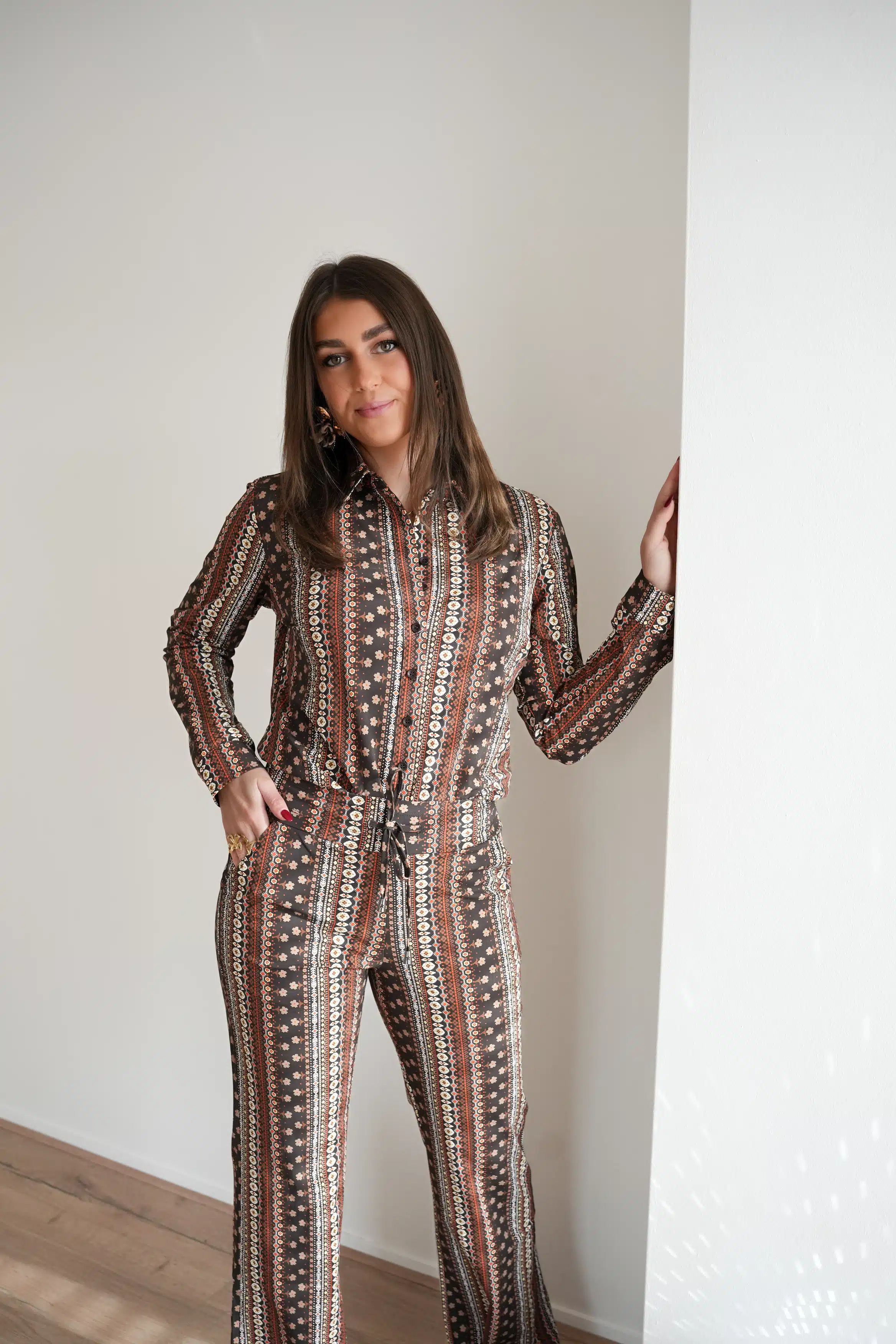 Mi Piace Travel Blouse Boho Print > - Afbeelding 7