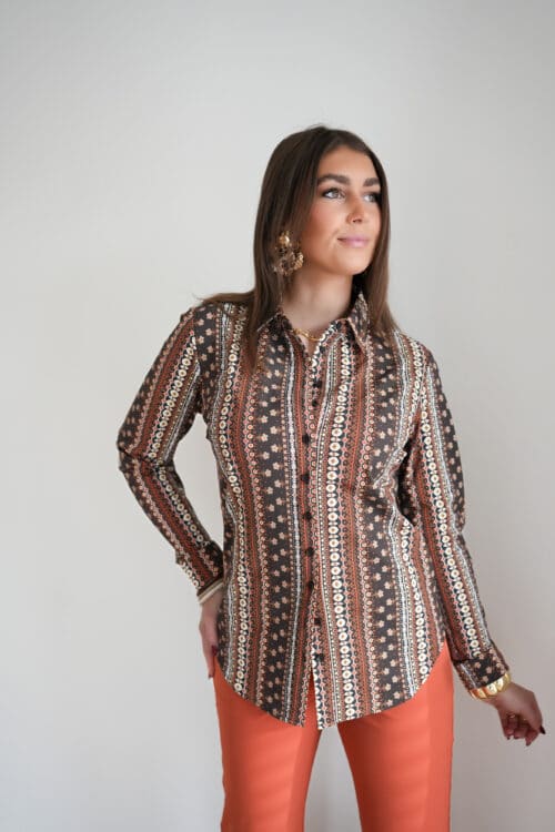 Mi Piace Travel Blouse Boho Print >