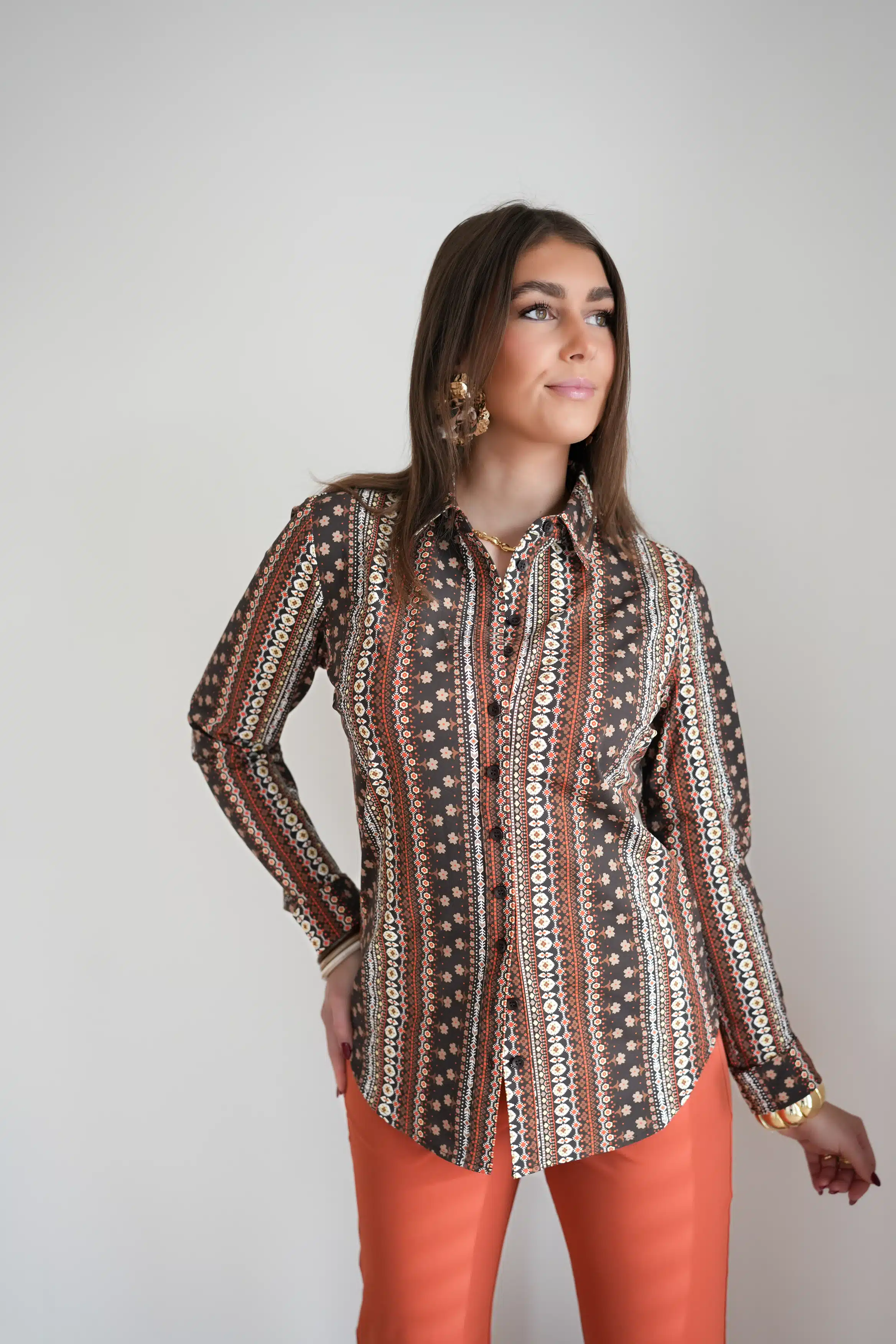 Mi Piace Travel Blouse Boho Print >
