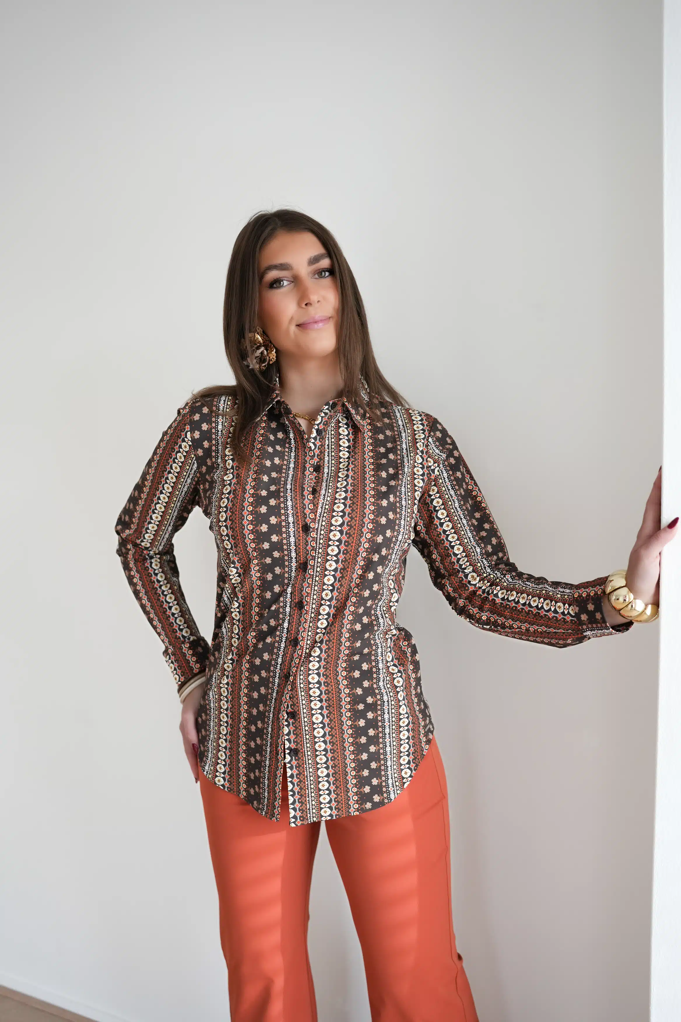 Mi Piace Travel Blouse Boho Print > - Afbeelding 3