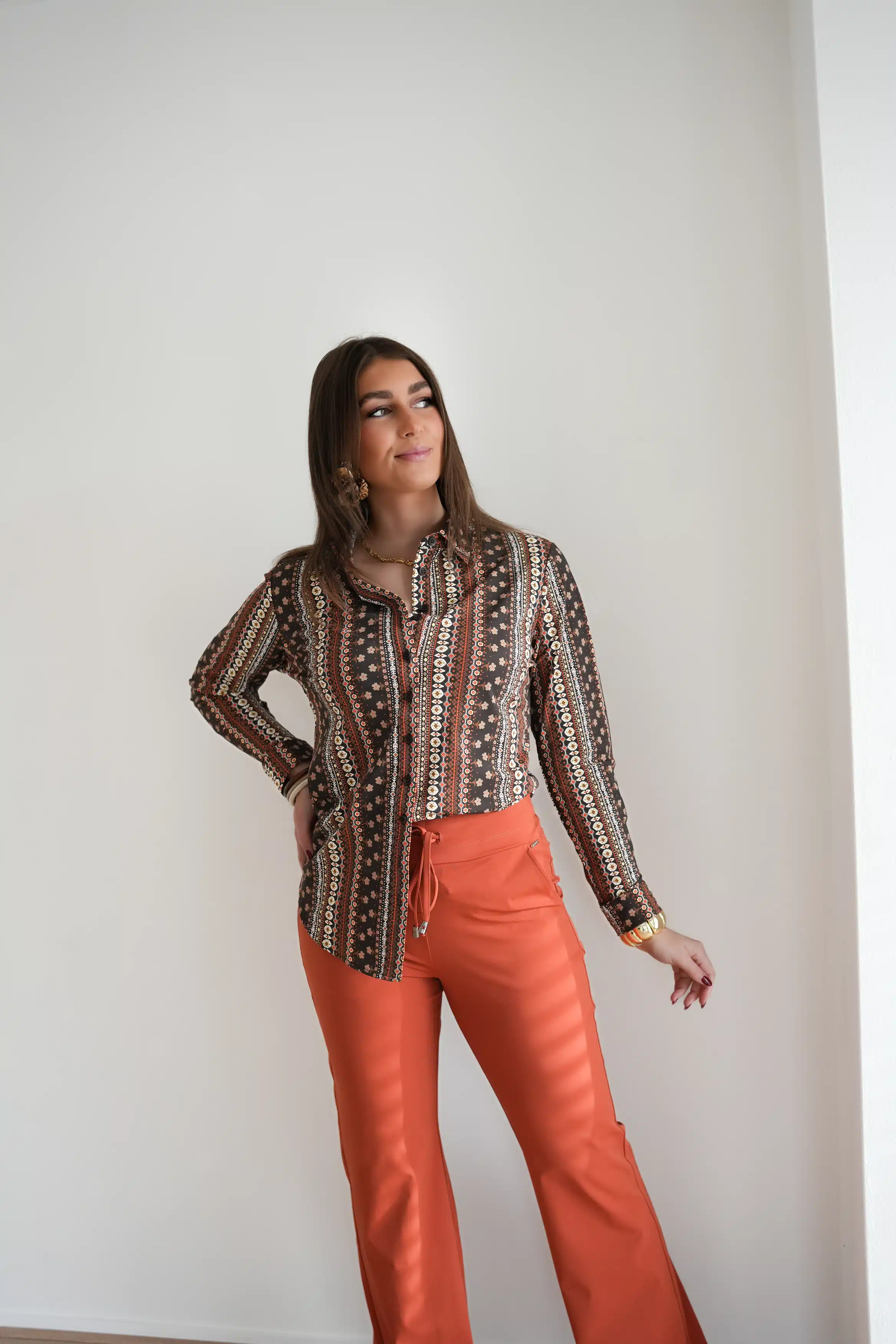 Mi Piace Travel Blouse Boho Print > - Afbeelding 5