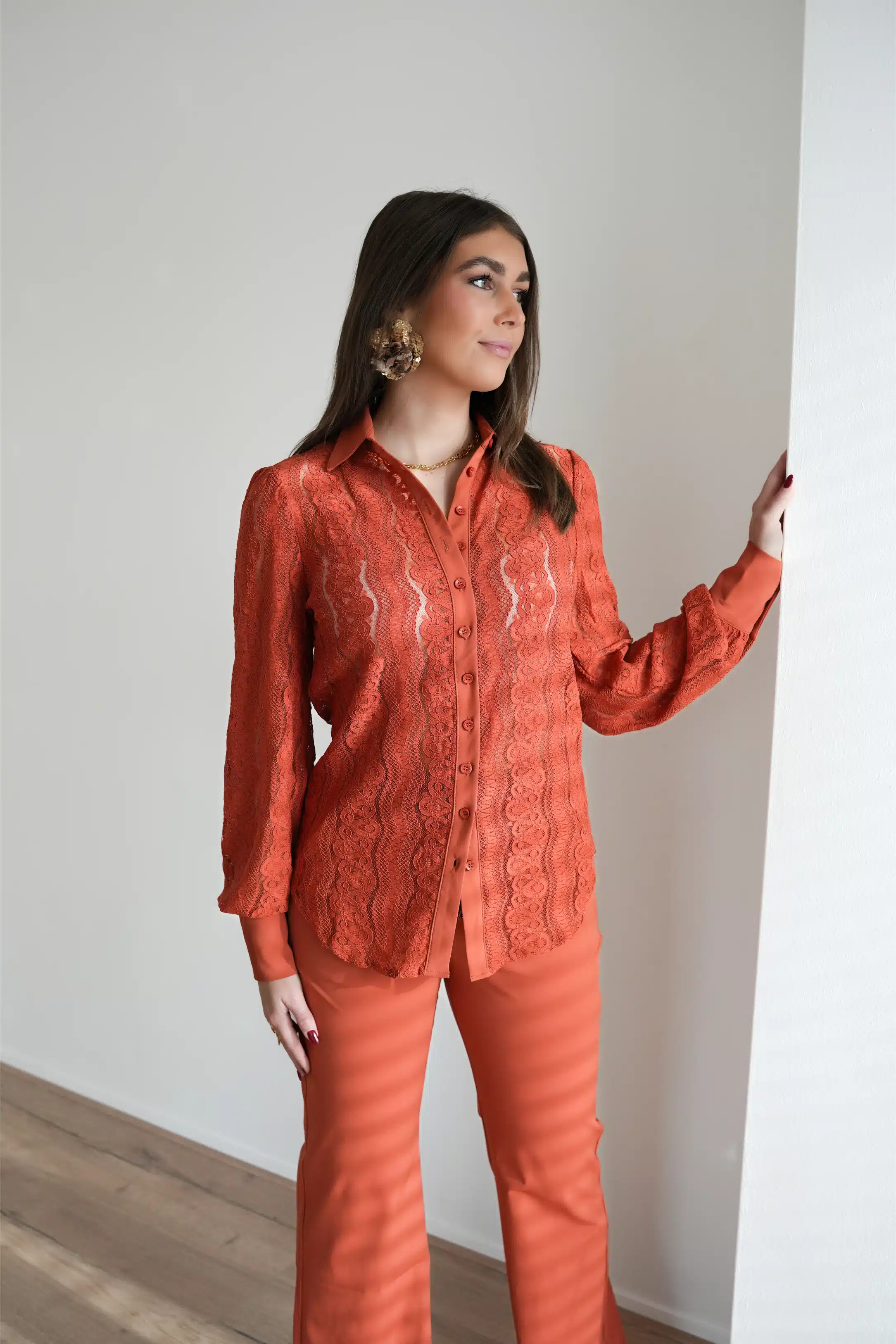 Mi Piace Travel Straight Pants Rust > - Afbeelding 4