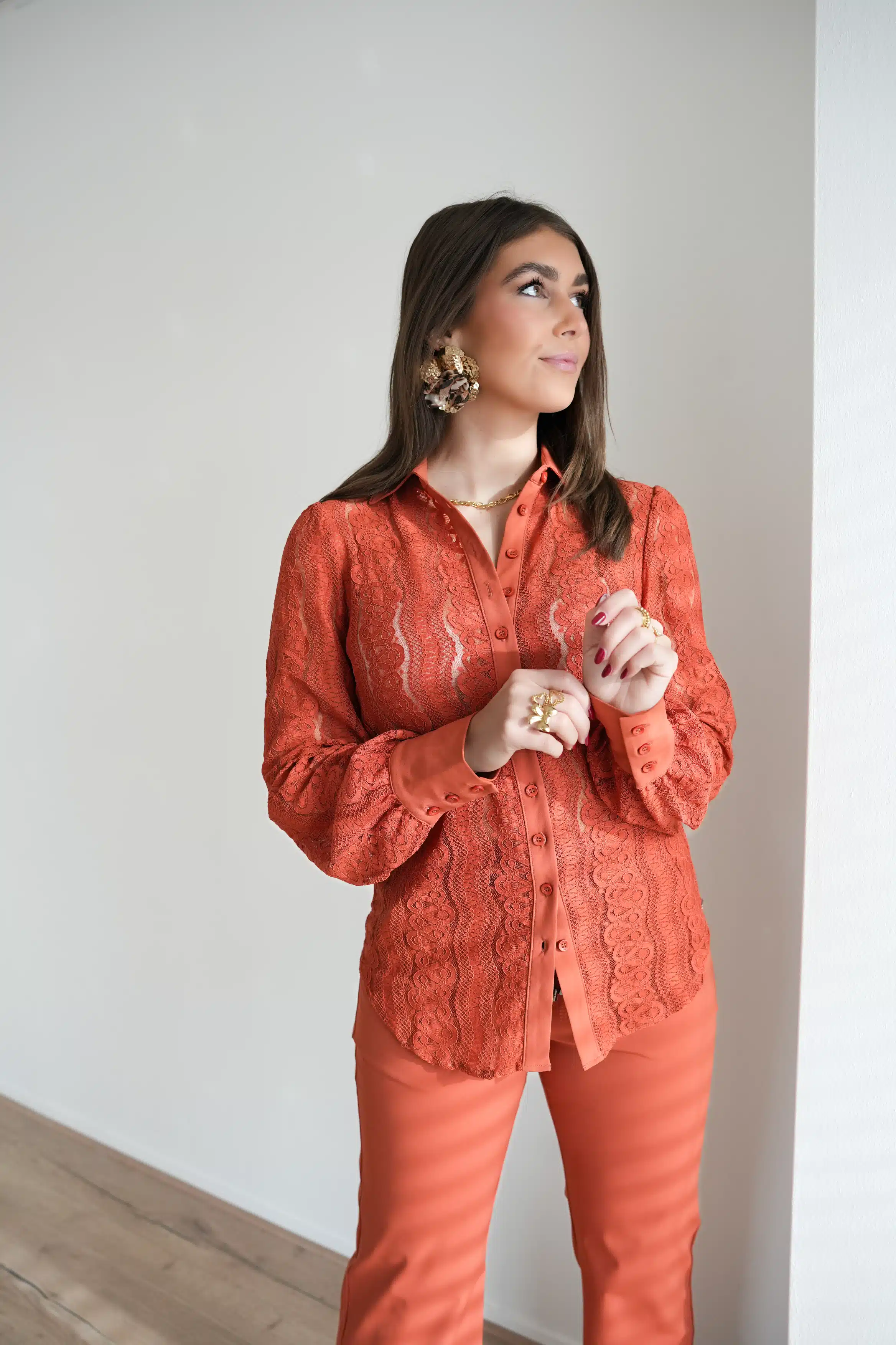 Mi Piace Blouse Kant Rust > - Afbeelding 8