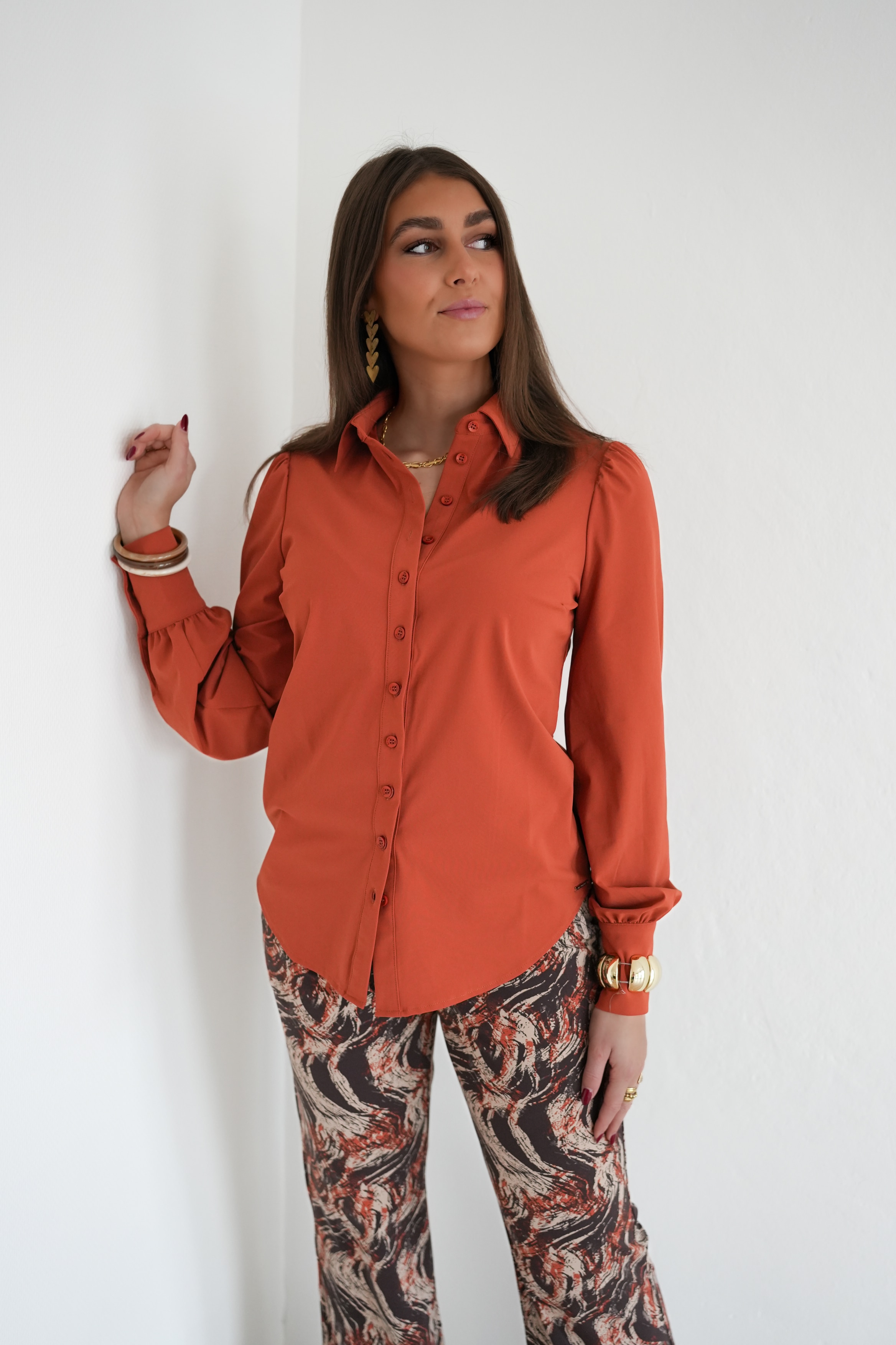 Mi Piace Travel Pofblouse Rust >
