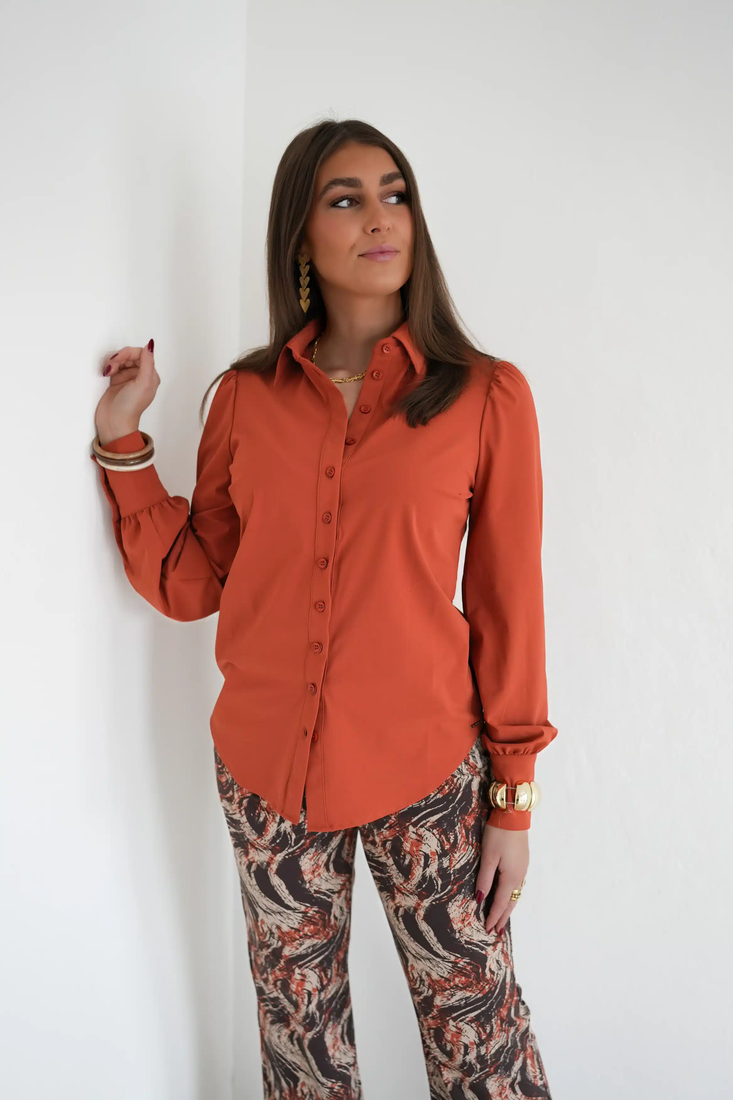 Mi Piace Travel Pofblouse Rust >