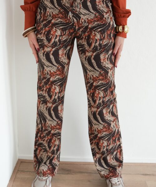 Mi Piace Travel Straight Pants Swirl Rust >