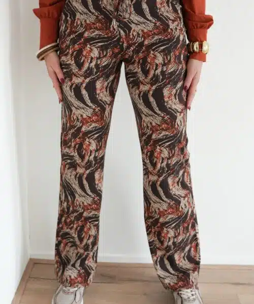 Mi Piace Travel Straight Pants Swirl Rust >
