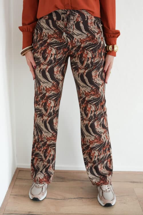 Mi Piace Travel Straight Pants Swirl Rust >