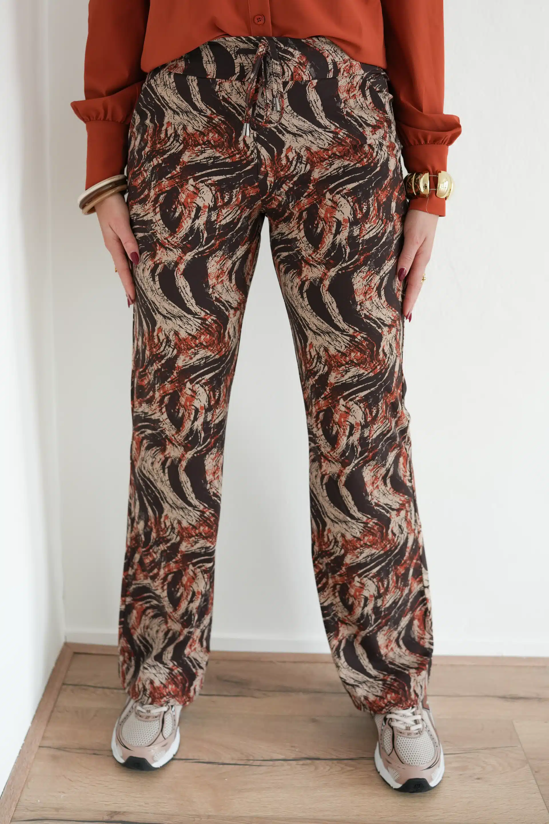 Mi Piace Travel Straight Pants Swirl Rust >