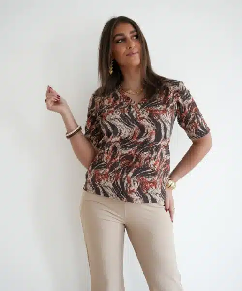 Alternative view of Mi Piace Travel V Neck Swirl >