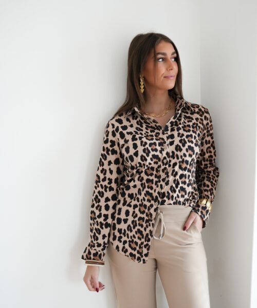 Mi Piace Blouse Leopard Print