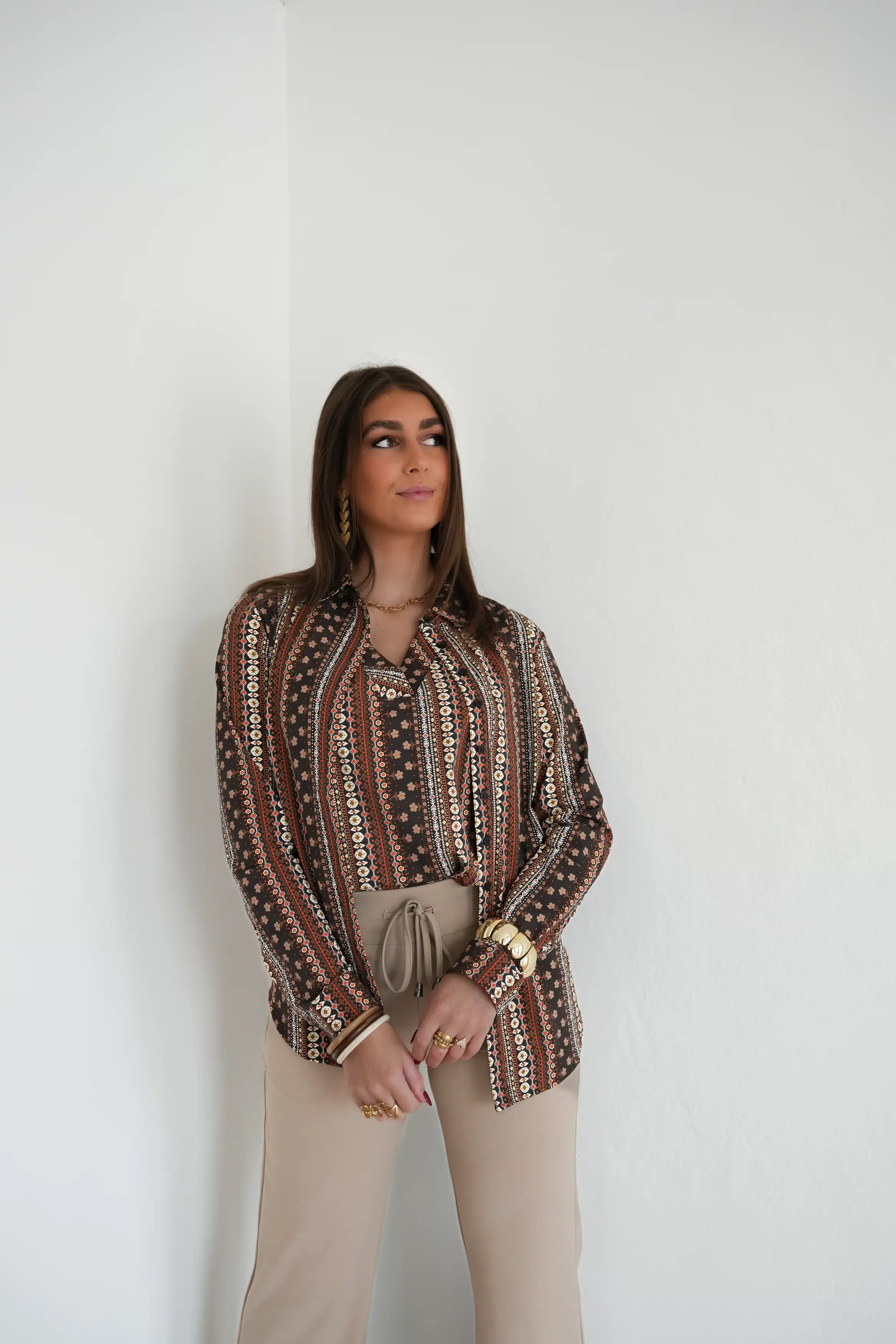 Mi Piace Travel Blouse Boho Print > - Afbeelding 6