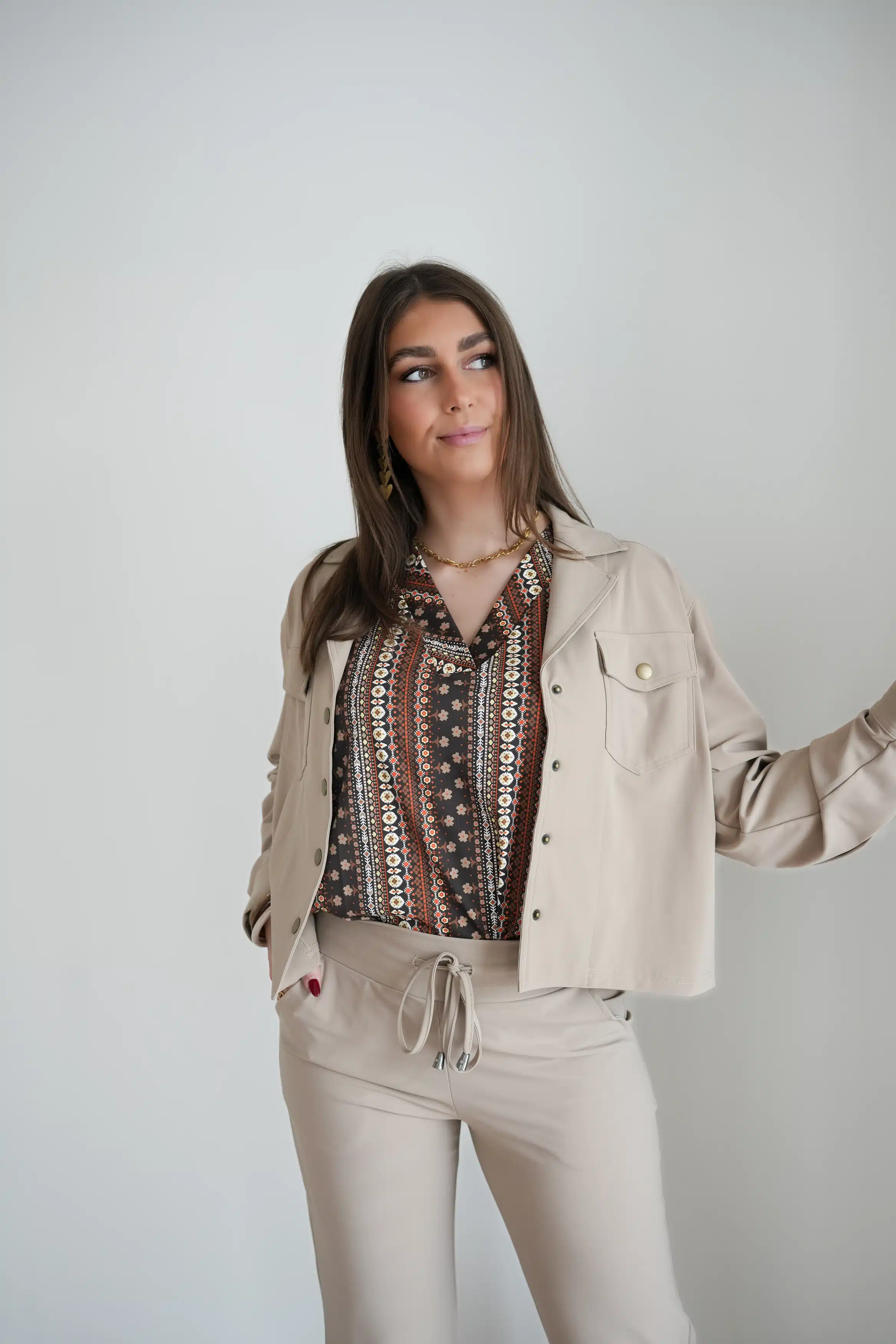 Mi Piace Travel V Neck Boho Print > - Afbeelding 4