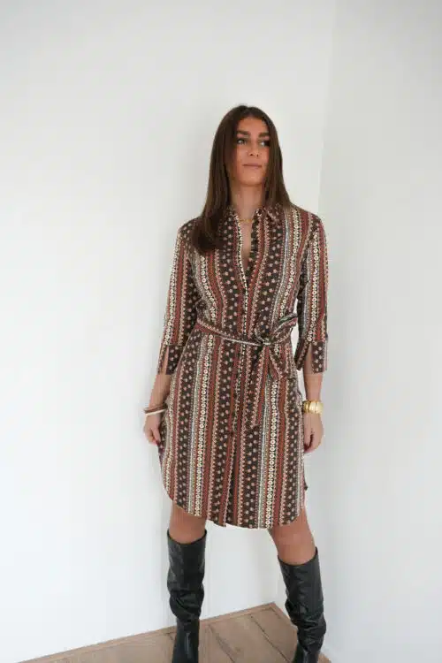 Mi Piace Travel Dress Boho Print