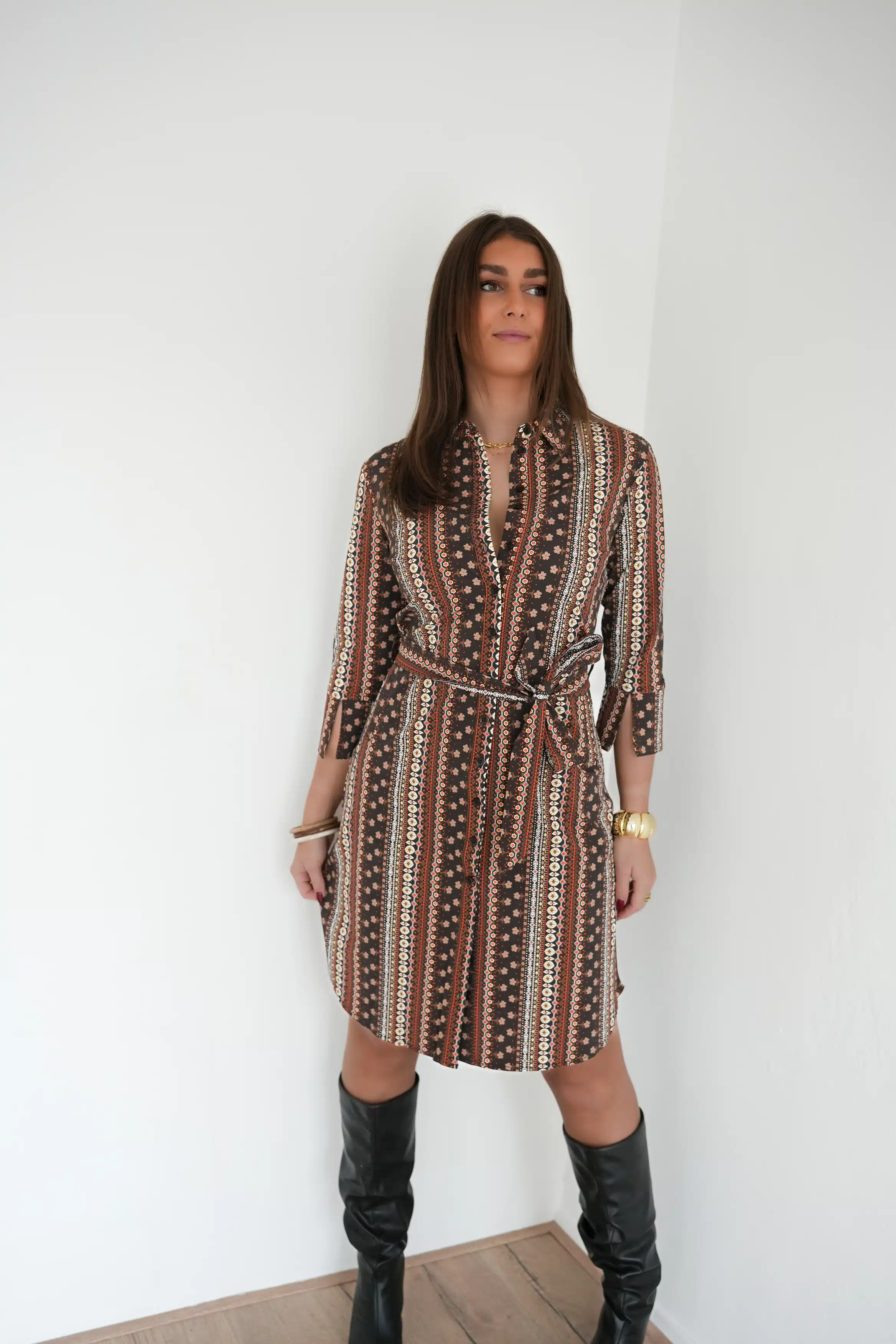 Mi Piace Travel Dress Boho Print