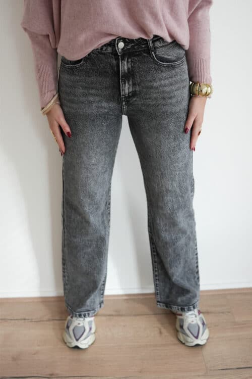 Selah Wide Leg Jeans Grey 5236