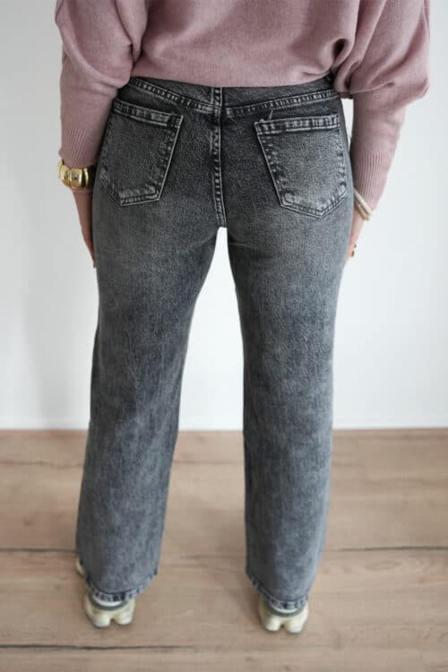 Alternative view of Selah Wide Leg Jeans Grey 5236