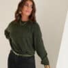 Amanda Sparkle Sweater Khaki