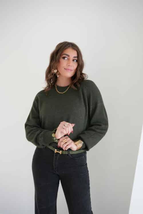 Alternative view of Amanda Sparkle Sweater Khaki