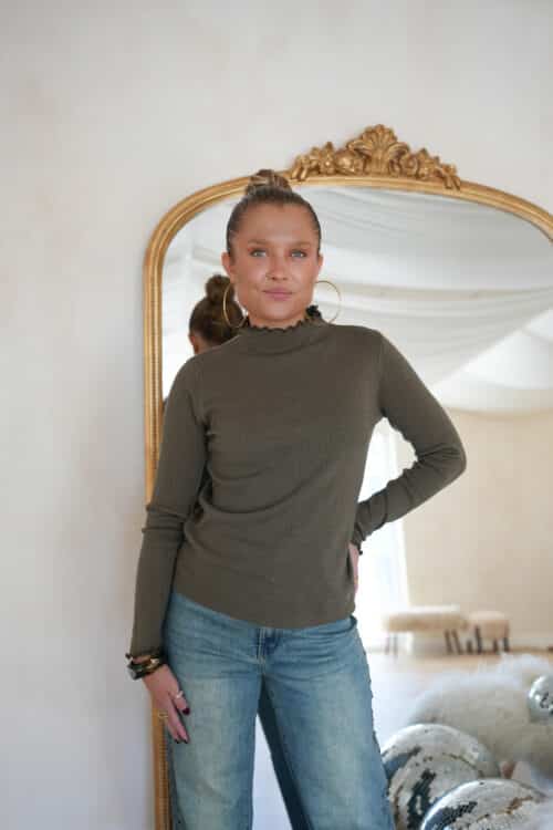Alternative view of Jolie Sweater Khaki .