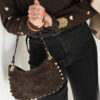 Maya Studs Bag Brown