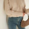 Dante Sweater Beige Hearts|