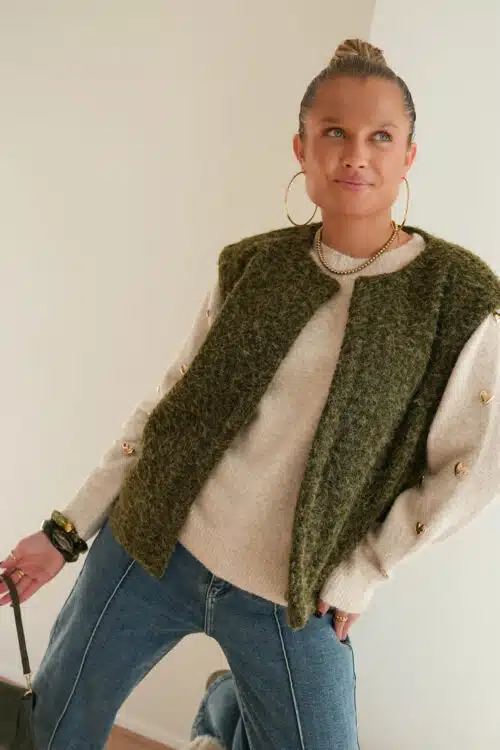 Alternative view of Lynn Gilet Khaki .