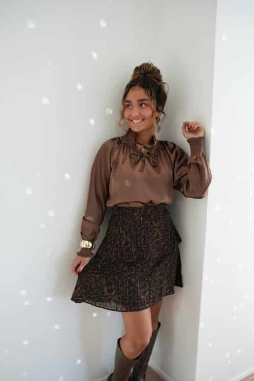 Alternative view of Lofty Manner Skirt Elin Panter Brown