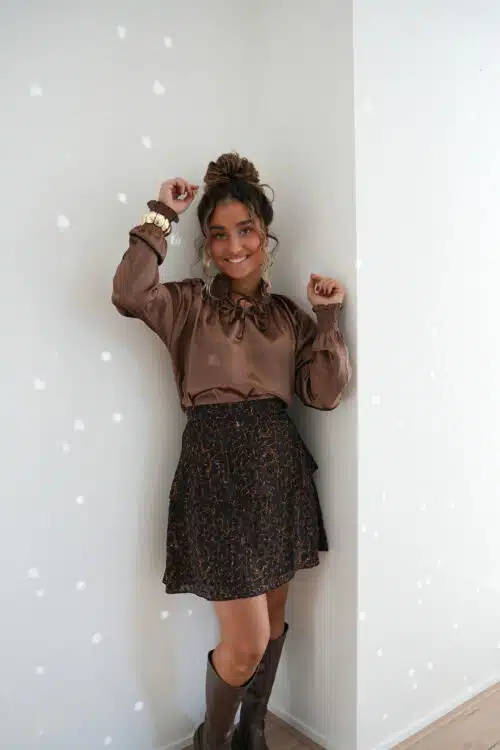 Alternative view of Lofty Manner Blouse Tyra Dark Brown