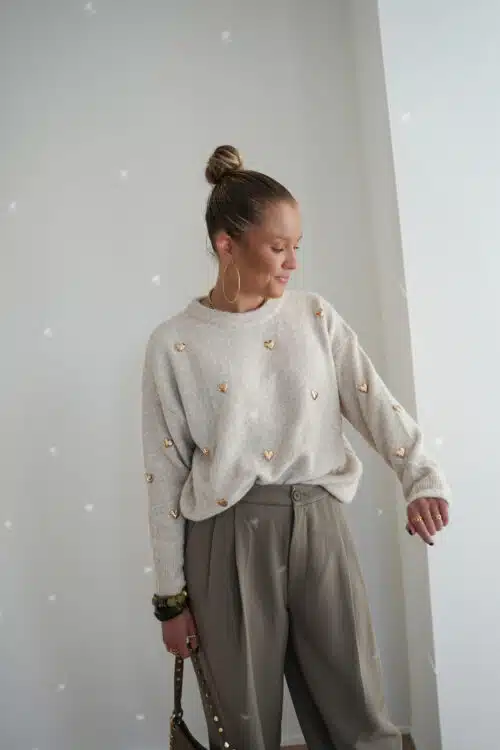 Tami Hearts Allover Sweater|