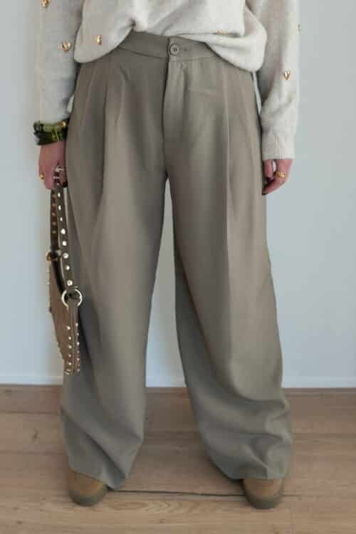 Alternative view of Maria Pantalon Khaki .