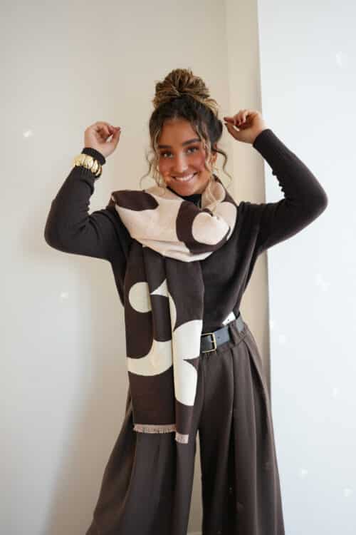 Lotte Scarf Brown Beige