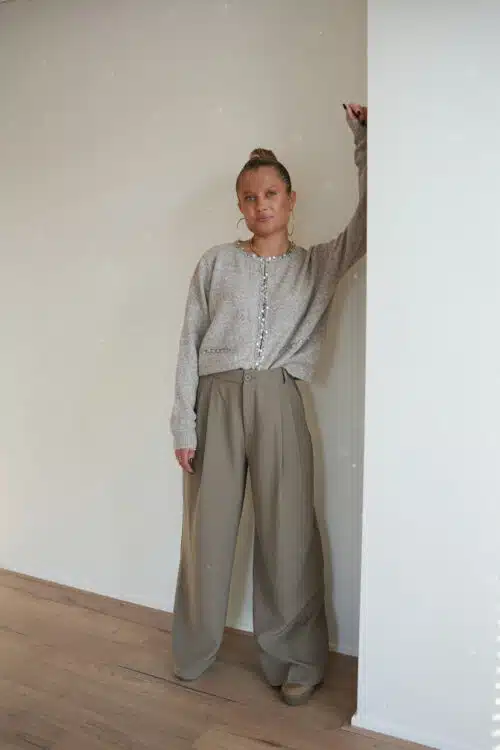 Alternative view of Lina Cardigan Taupe *