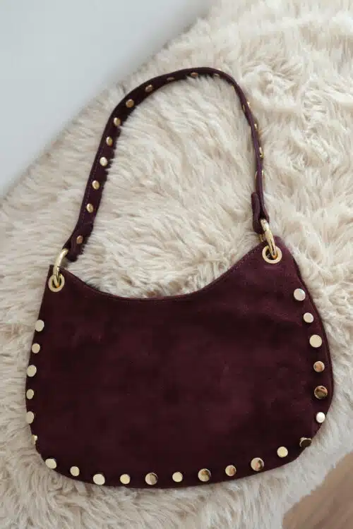 Maya Studs Bag Bordeaux