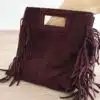 Franje Bag Bordeaux