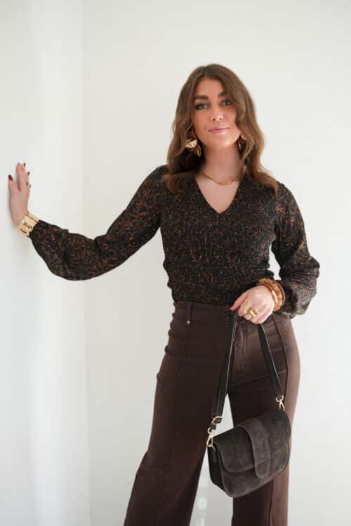 Lofty Manner Top Signe Brown Panter