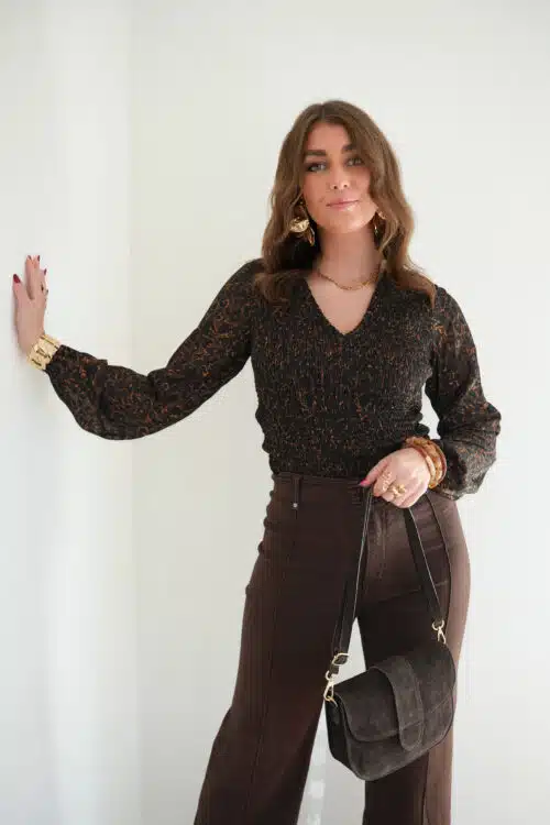 Lofty Manner Top Signe Brown Panter