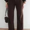 Tillie Wide Leg Jeans Brown 3333