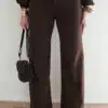 Tillie Wide Leg Jeans Brown 3333