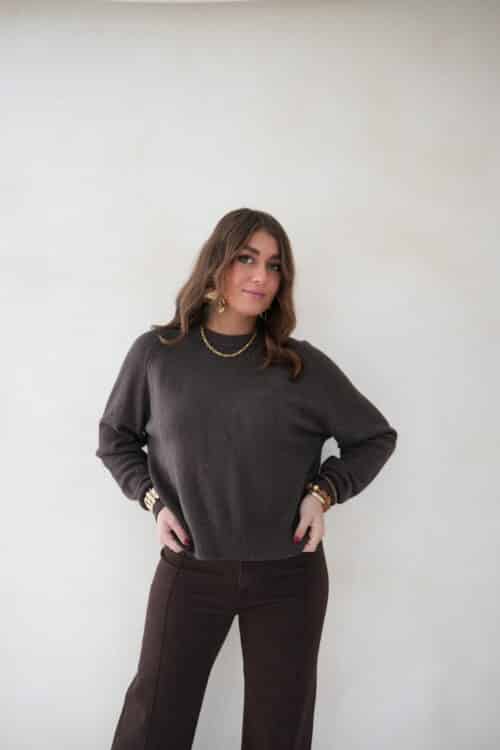 Alternative view of Amanda Sparkle Sweater Brown