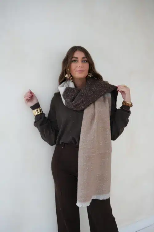 Nowi Scarf Multi Brown