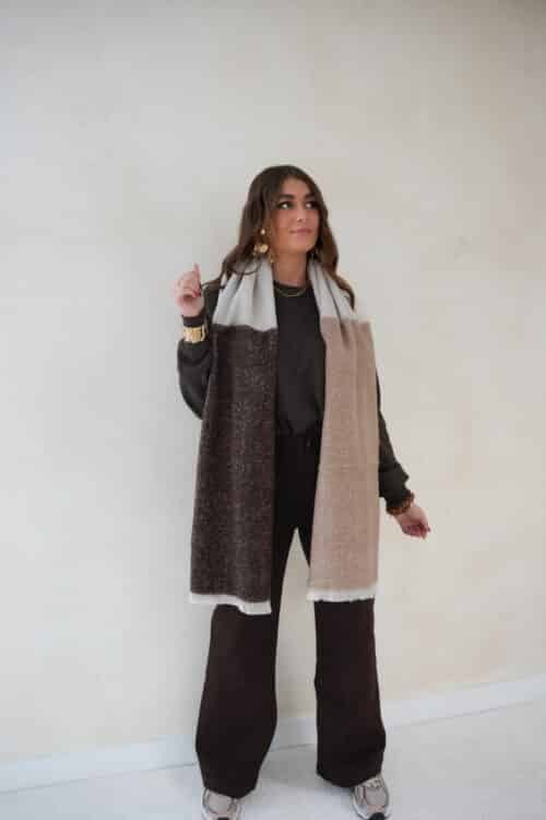 Alternative view of Nowi Scarf Multi Brown