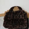 Fur Bag Leo Brown Black