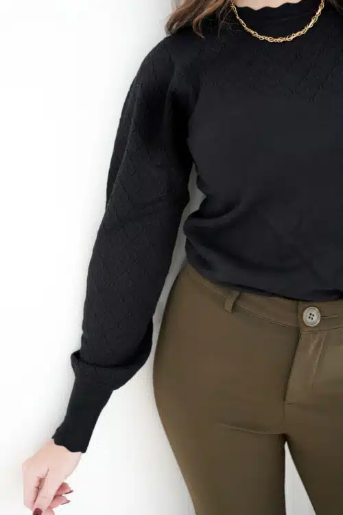 Alternative view of Lofty Manner Sweater Romy Black
