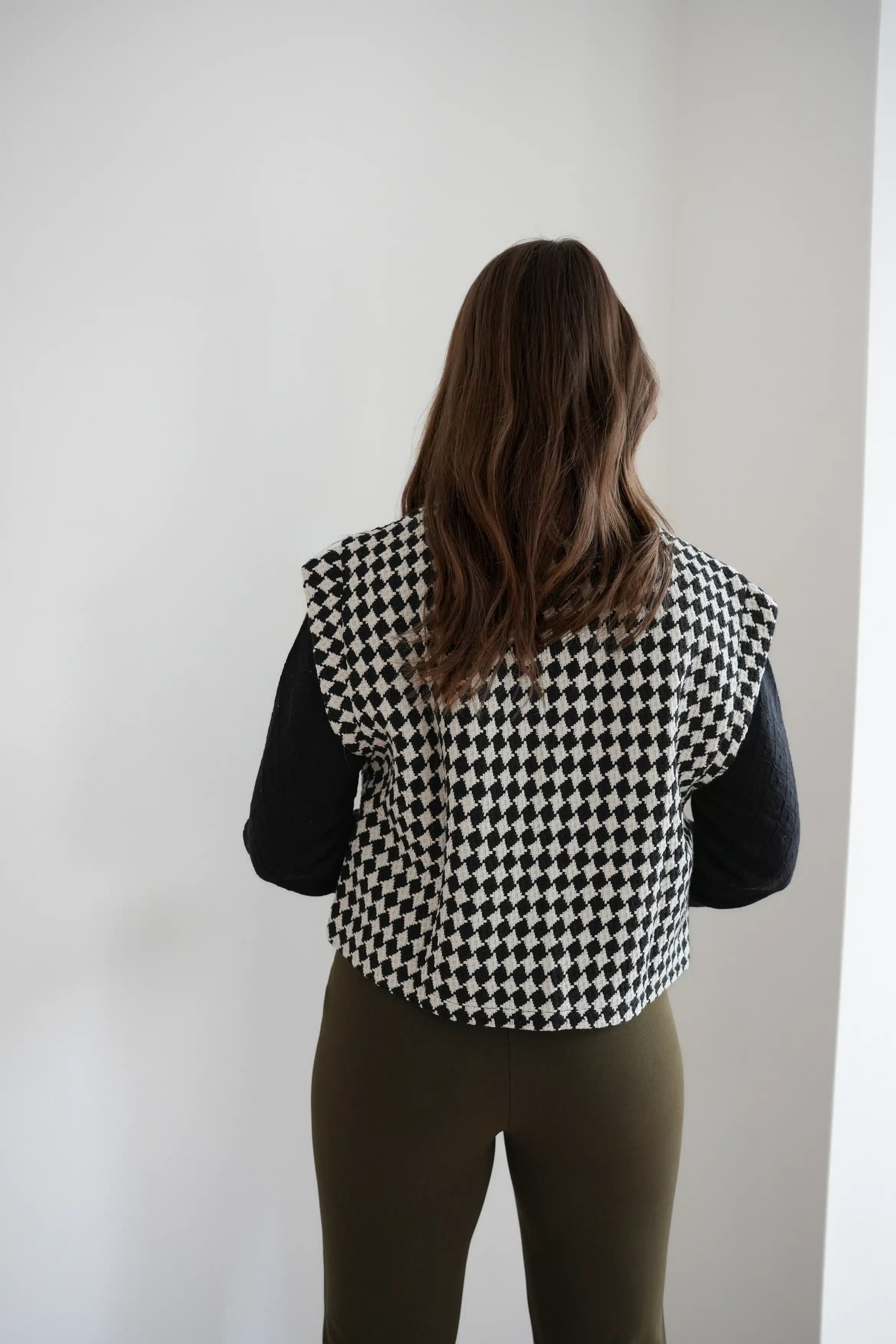 Lofty Manner Gilet Candece Black White - Afbeelding 2