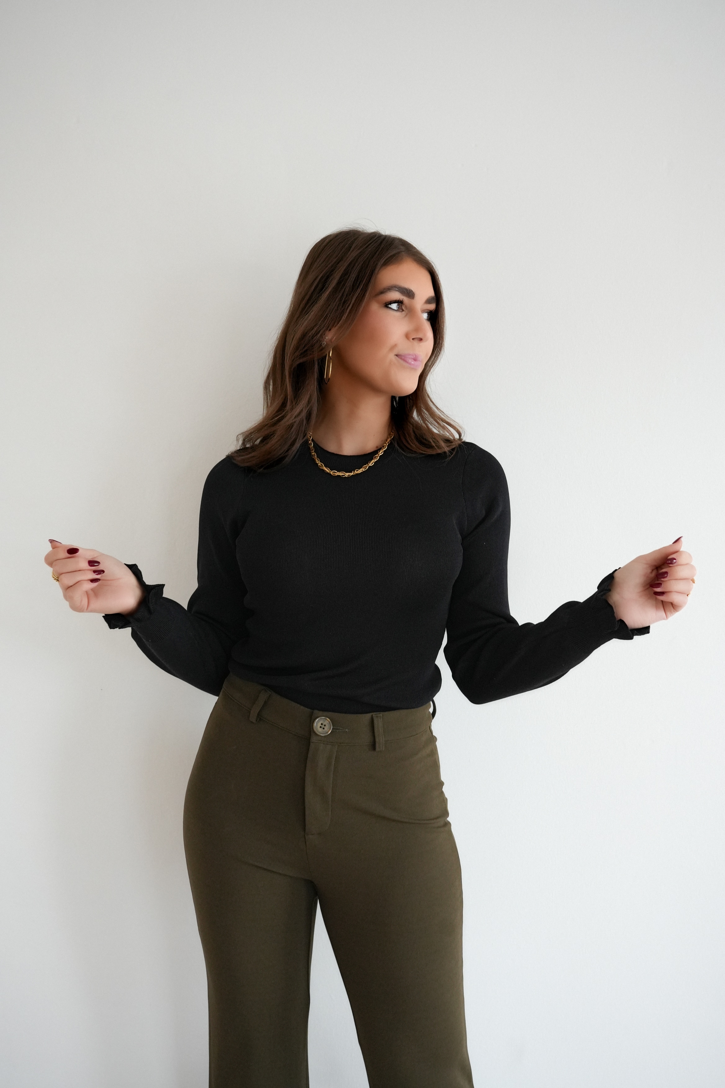 Lofty Manner Sweater Ilja Black - Afbeelding 2