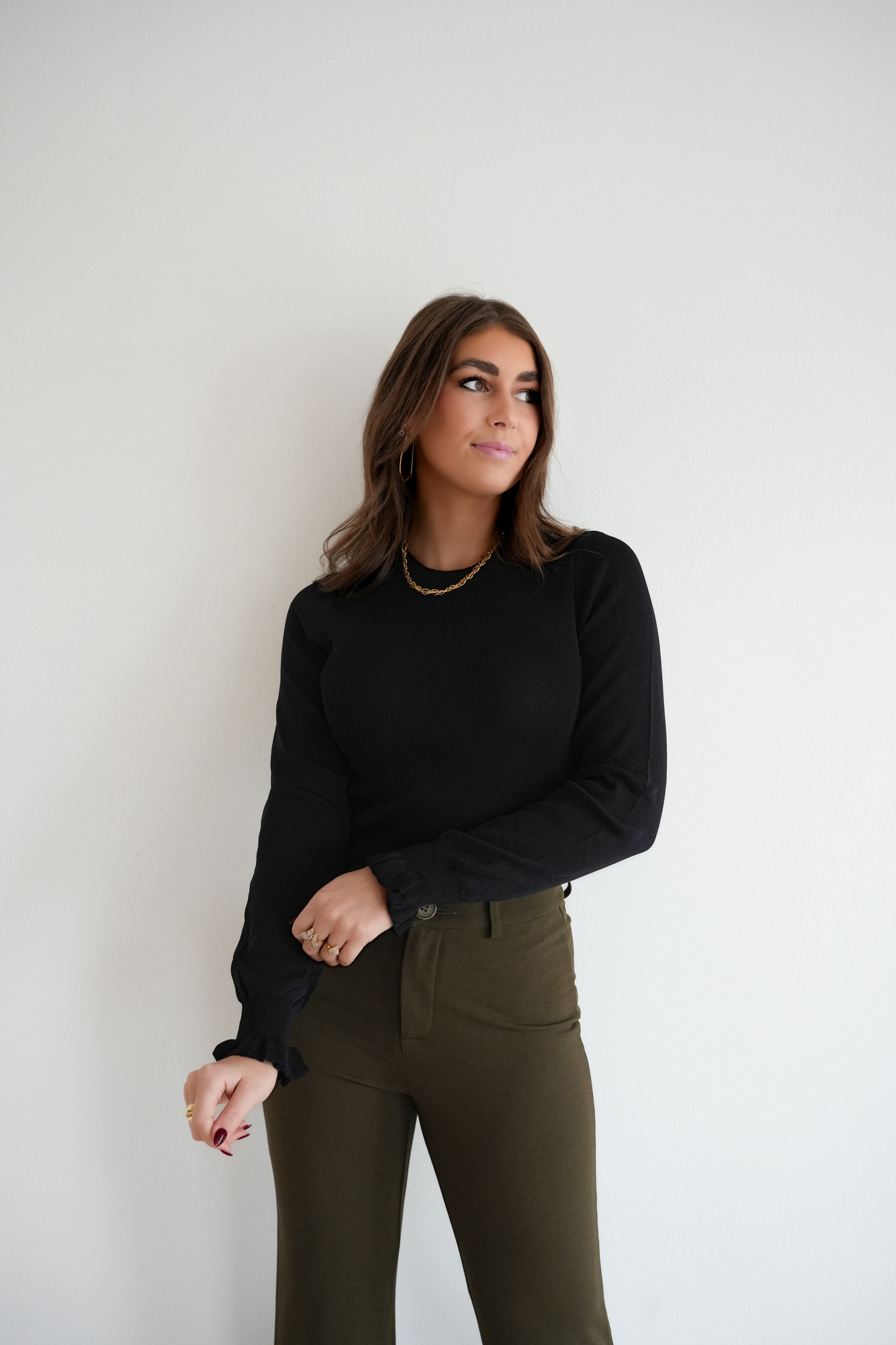 Lofty Manner Sweater Ilja Black - Afbeelding 3