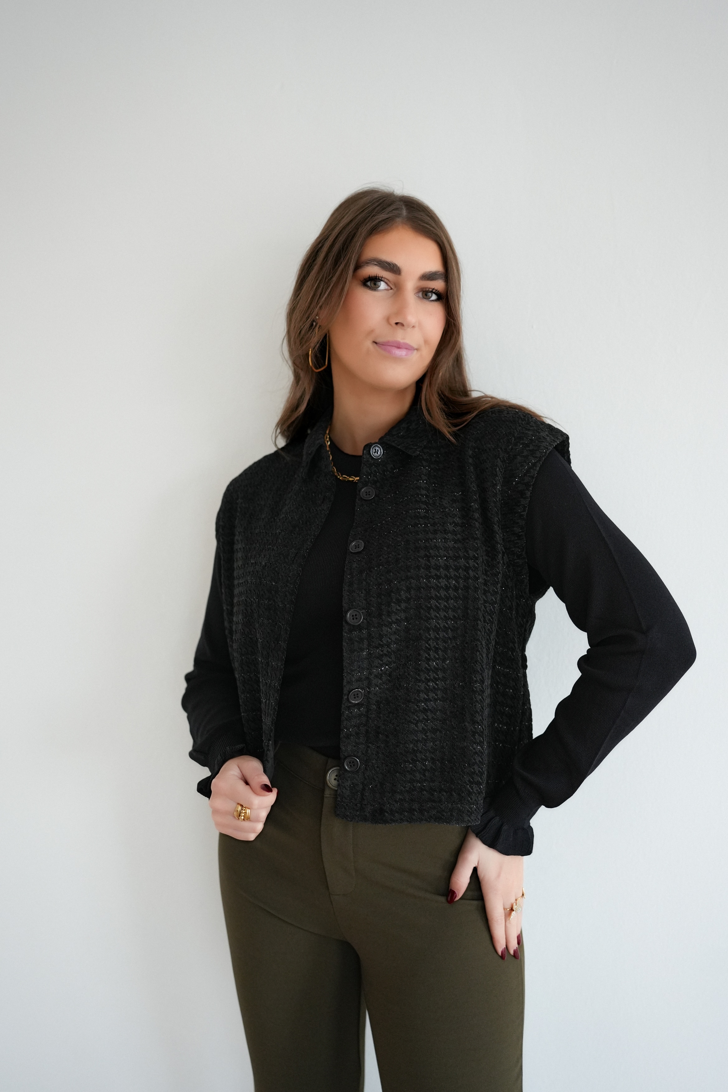 Lofty Manner Gilet Rosalee Black